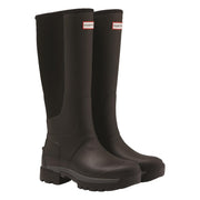 Hunter Balmoral Hybrid Tall Wellingtons Black