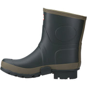 Hunter Gardener Short Wellington Boot Dark Olive/Clay