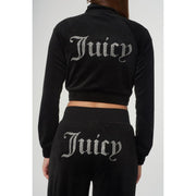 Juicy Couture Tasha Classic Velour Tracktop Black