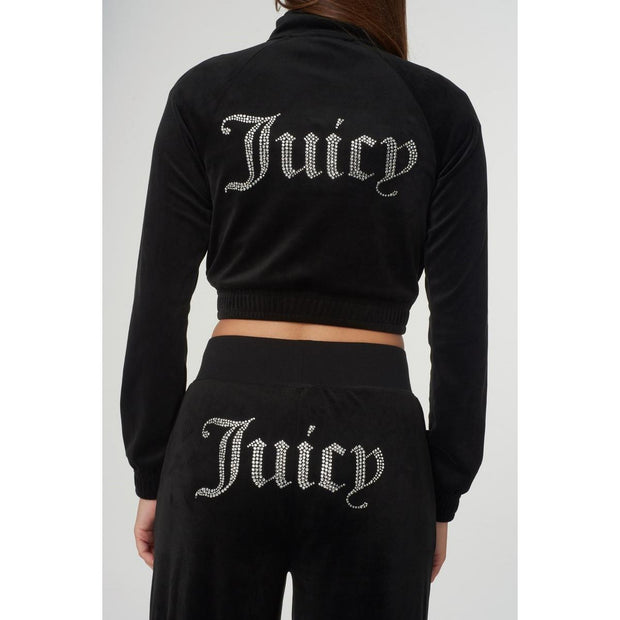 Juicy Couture Tasha Classic Velour Tracktop Black