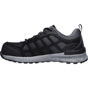 Skechers Workwear Bulklin-Lyndale Lace Up Athletic Work/Safety Toe Black/Grey