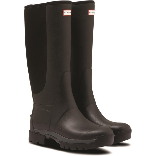 Hunter Balmoral Hybrid Tall Wellington Black