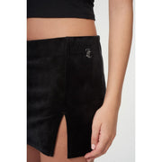 Juicy Couture Maxy Classic Velour Skirt Black