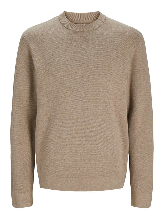 Jack & Jones Milano Stitch Sweat Shirt Griege Melange