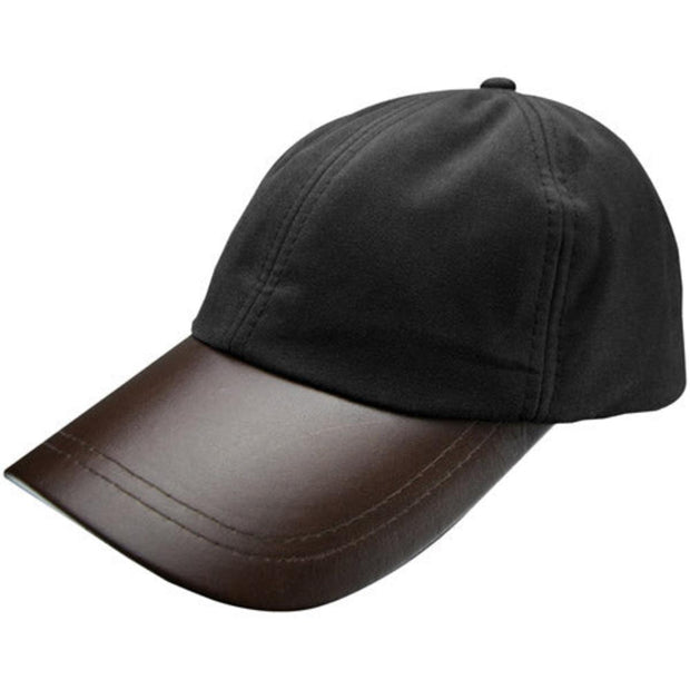 Unbranded Leather Skip Wax Baseball Cap