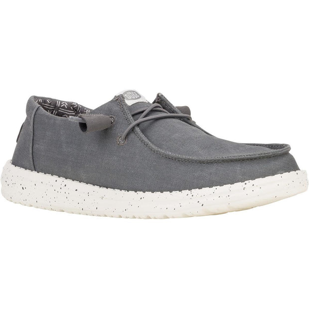 HEYDUDE Wendy Canvas Shoe Dark Grey