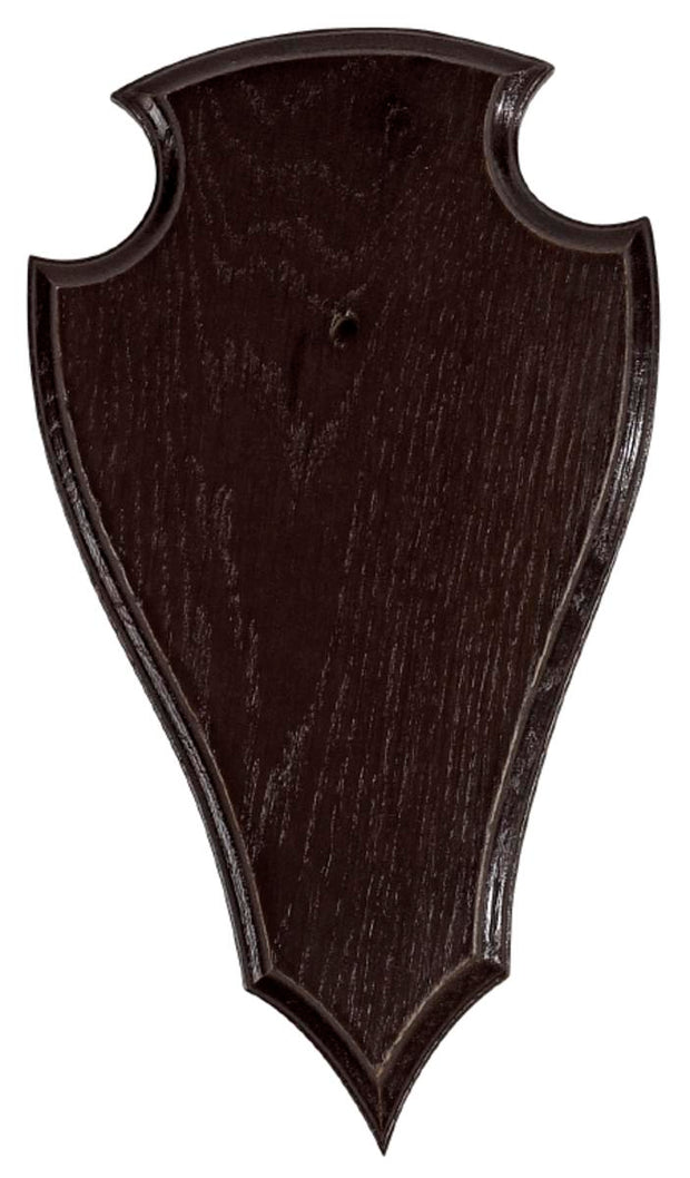 Decoy Buck trophy plate Dark wood 23 x 13 cm