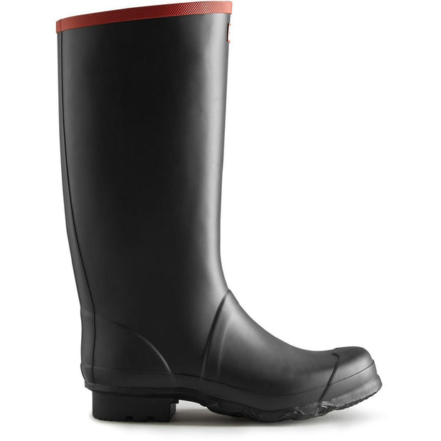 Hunter Argyll Full Knee Wellington Black