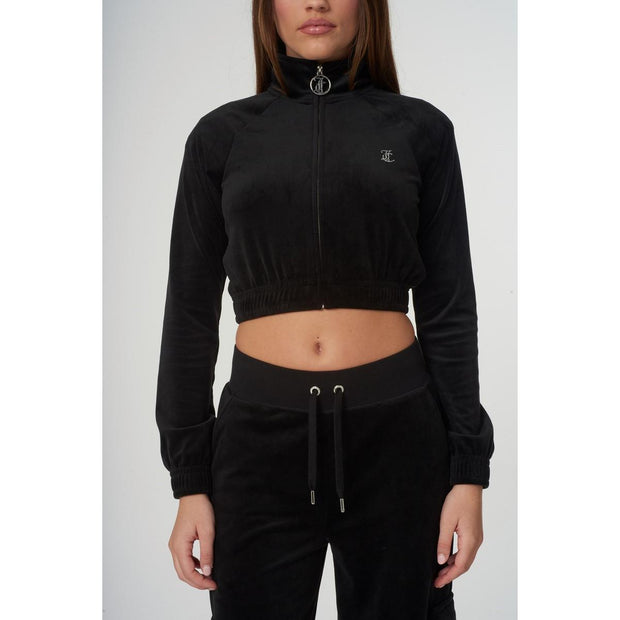 Juicy Couture Tasha Classic Velour Tracktop Black