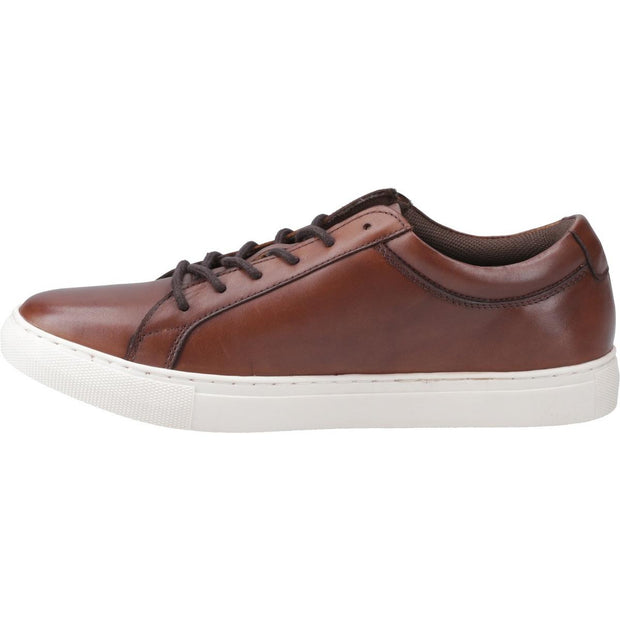 Jack & Jones Galaxy Leather Trainer Cognac