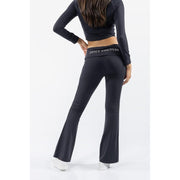 Juicy Couture Roll Down Flare Pant Black