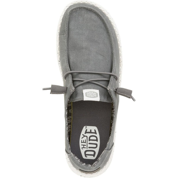 HEYDUDE Wendy Canvas Shoe Dark Grey