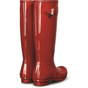 Hunter Original Tall Gloss Wellington Boots Military Red