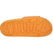 Juicy Couture Collegiate Embossed PU Slider Papaya