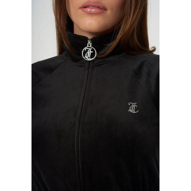 Juicy Couture Tasha Classic Velour Tracktop Black