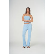 Juicy Couture Velour Track Pant Powder Blue