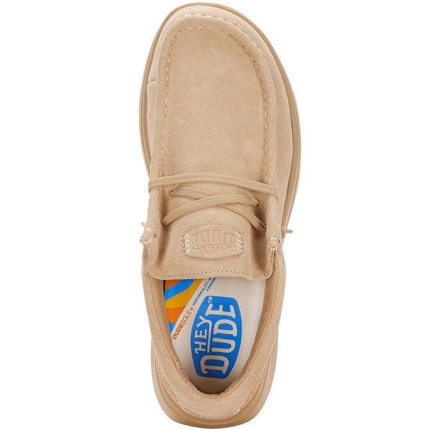 HEYDUDE Wally X Suede Shoes Tan