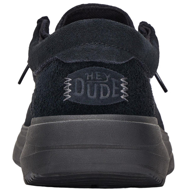 HEYDUDE Wally X Suede Shoes Black