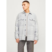 Jack & Jones Raymond Check Long Sleeve Shirt Grey Melange