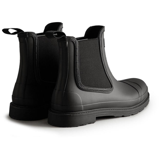 Hunter Commando Chelsea Boots Black