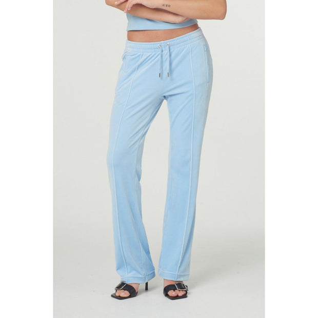 Juicy Couture Velour Track Pant Powder Blue