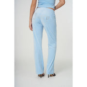 Juicy Couture Velour Track Pant Powder Blue