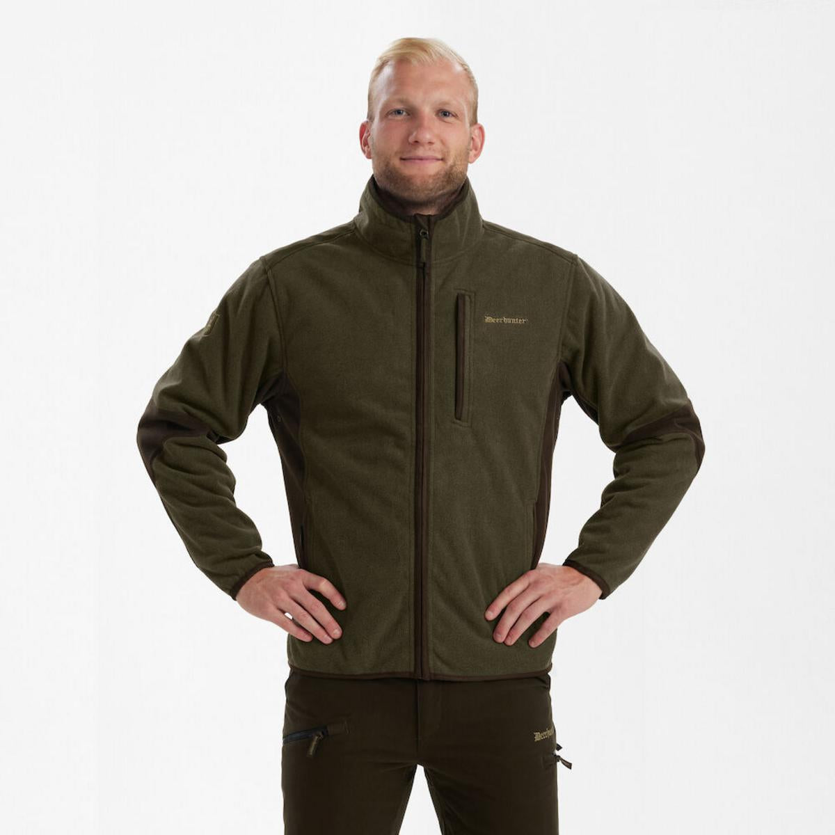 Deerhunter Gamekeeper Bonded Fleece Jacket Graphite Green BushWear