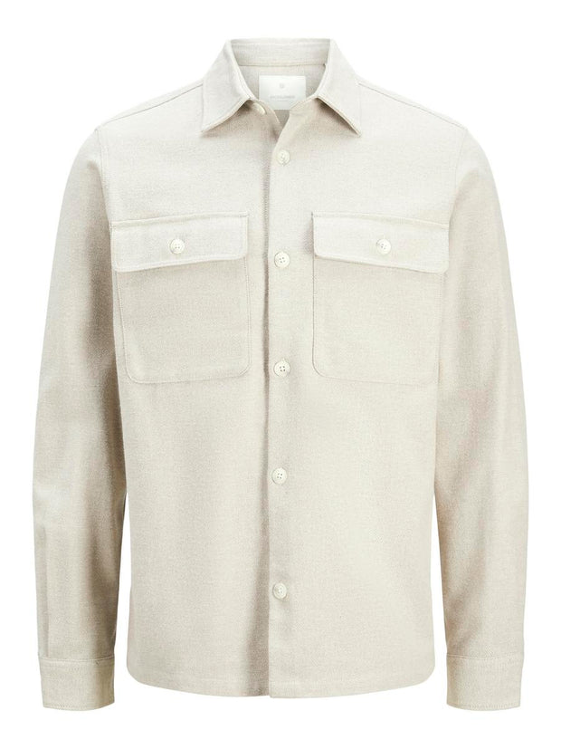 Jack & Jones Raymond Melange Long Sleeve Shirt Summer Sand