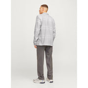 Jack & Jones Raymond Check Long Sleeve Shirt Grey Melange