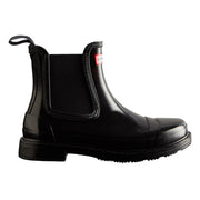 Hunter Commando Gloss Chelsea Boots Black