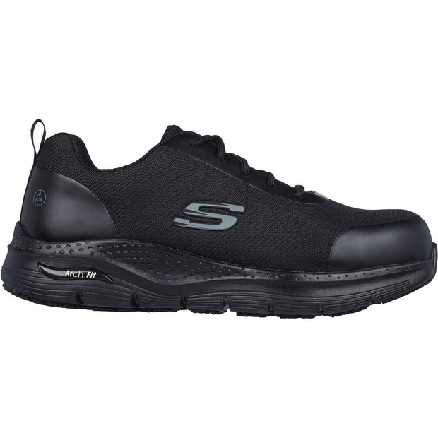 Skechers Workwear Arch Fit Sr Ringstap Safety Trainer Black