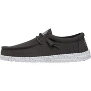 HEYDUDE Wally Slub Canvas Shoe Dark Grey