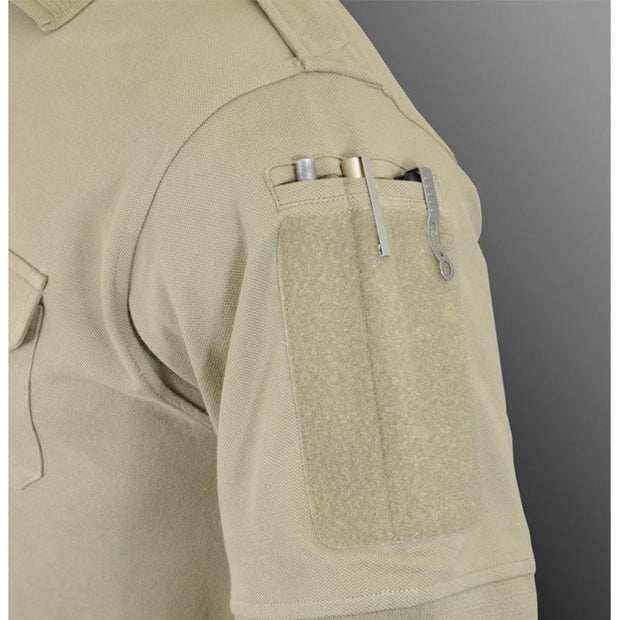 Hazard 4 QUICKDRY UNDERVEST PLAIN BATTLE POLO - TAN