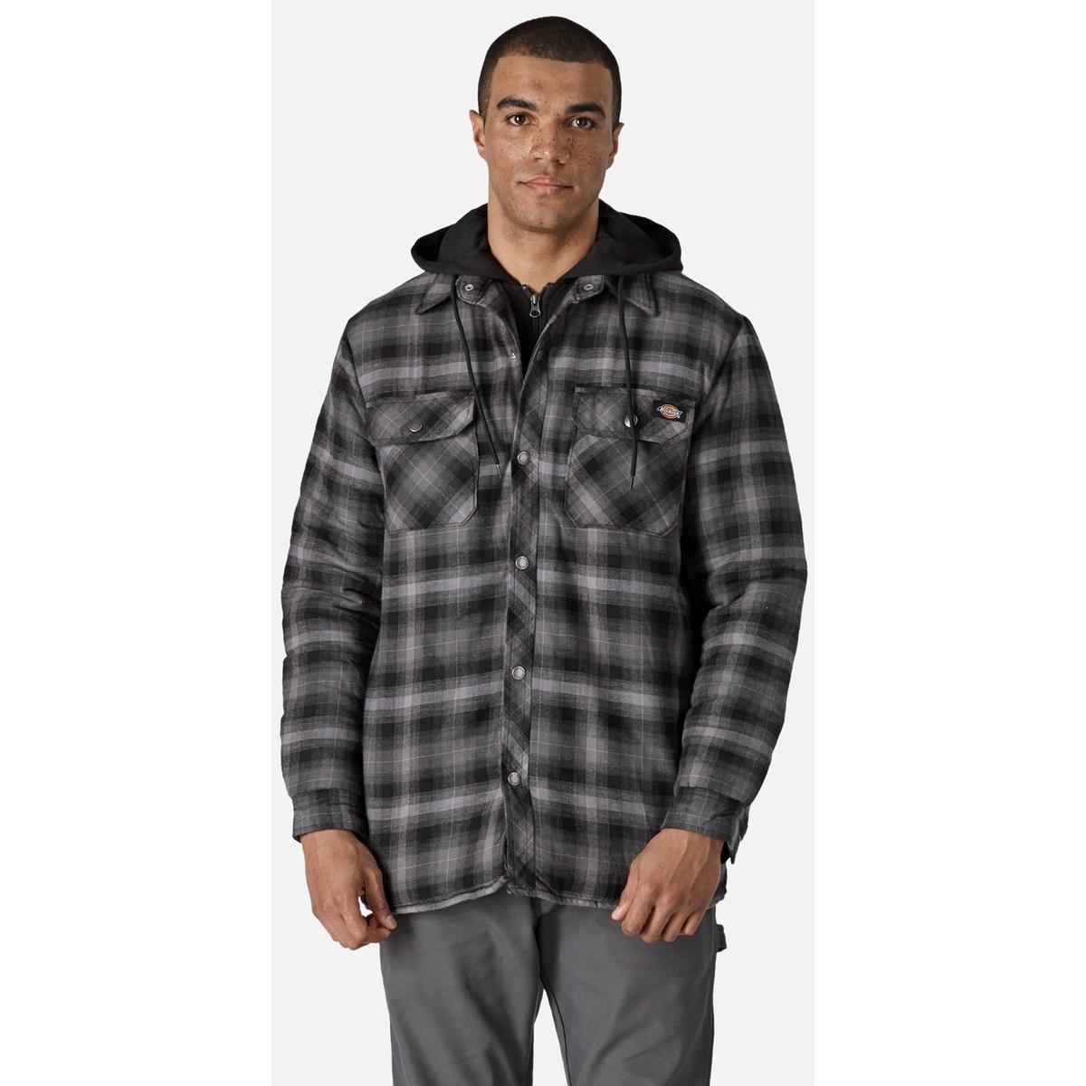 Dickies Fleece Hooded Flannel Shirt Jacket – Warped Skate Shop