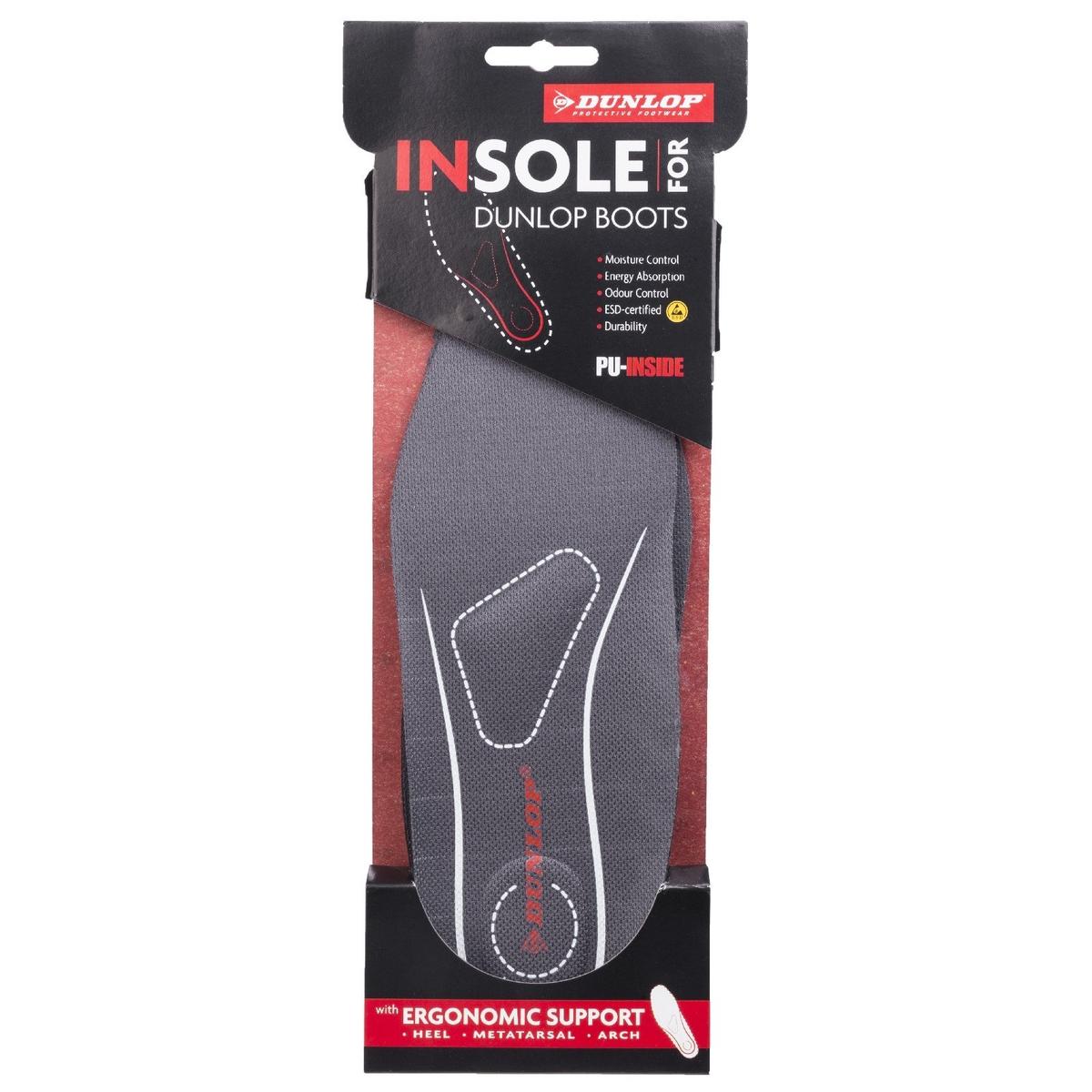 Dunlop Insole Premium With Ergonomic Support Black BushWear