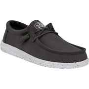 HEYDUDE Wally Slub Canvas Shoe Dark Grey