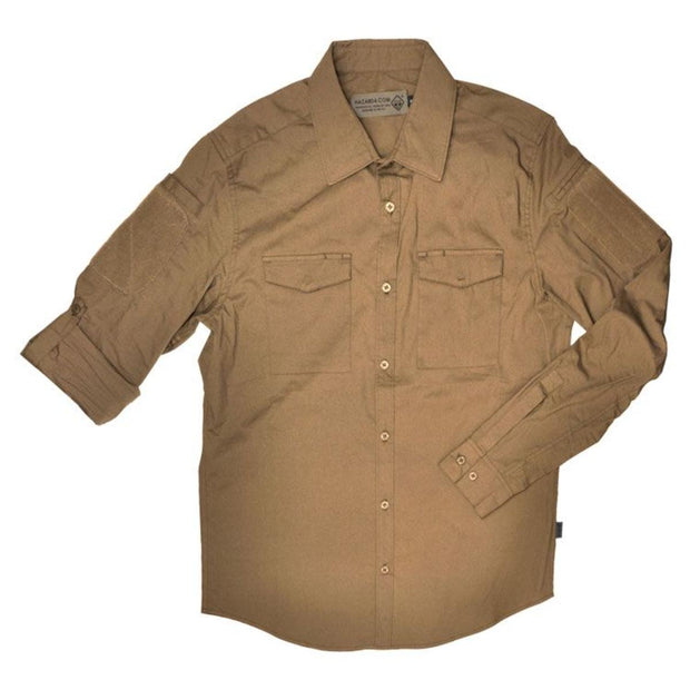 Hazard 4 COLONIAL SAFARI STRETCH PATCH SHIRT - TAN