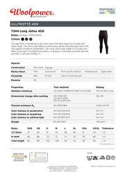 Woolpower Long Johns 400