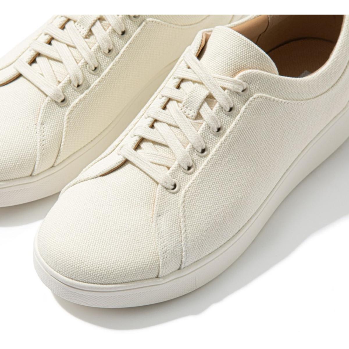 Cream canvas hot sale trainers