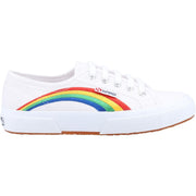 Superga 2750 Rainbow Embroidery Trainer White/Rainbow
