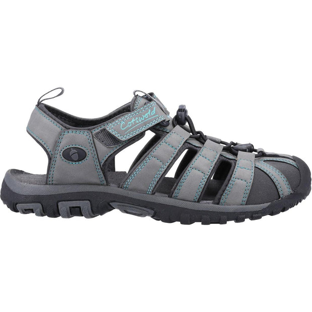 Cotswold Colesbourne Ladies Sandal Grey/Turquoise