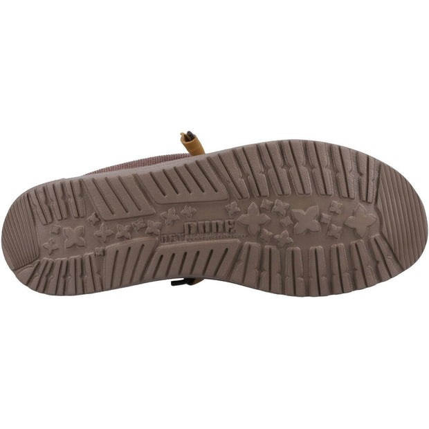 HEYDUDE Wally Corduroy Shoe Chocolate