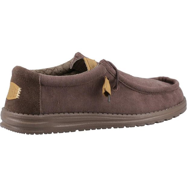 HEYDUDE Wally Corduroy Shoe Chocolate