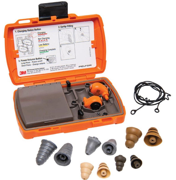 Bisley Orange Electronic Ear Plug Kit by Peltor