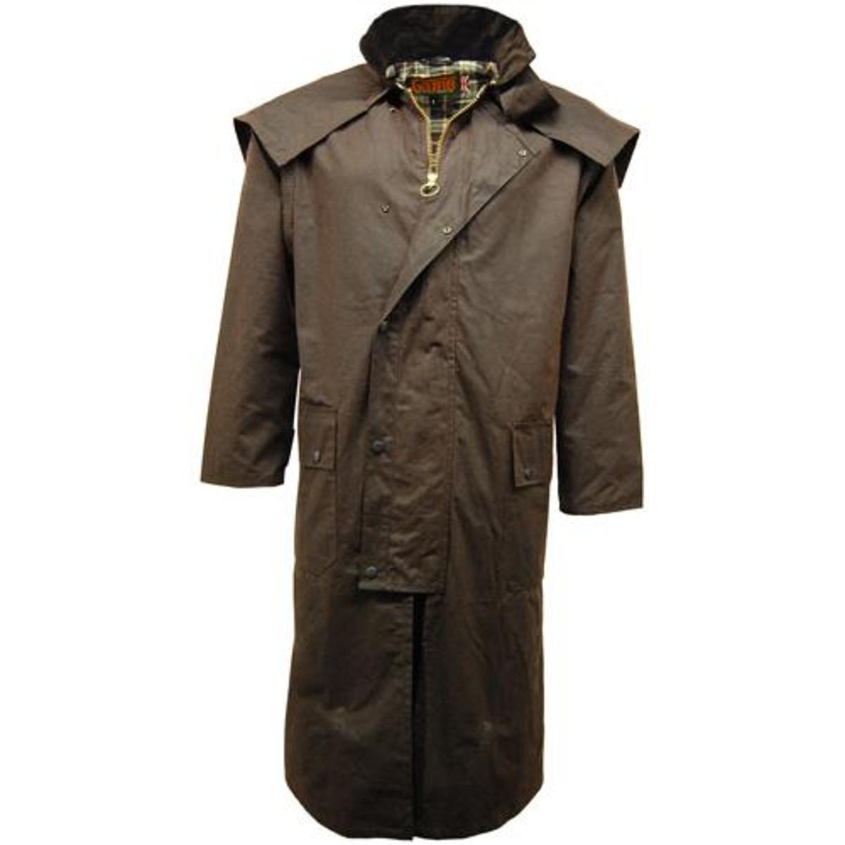 Barbour mens stockman long wax coat 2025