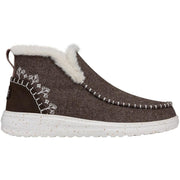 HEYDUDE Denny Wool Faux Shearling Boots Walnut