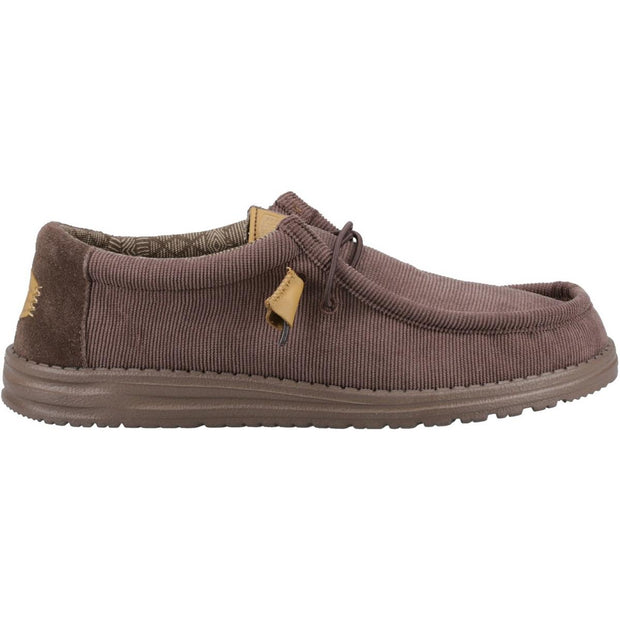 HEYDUDE Wally Corduroy Shoe Chocolate