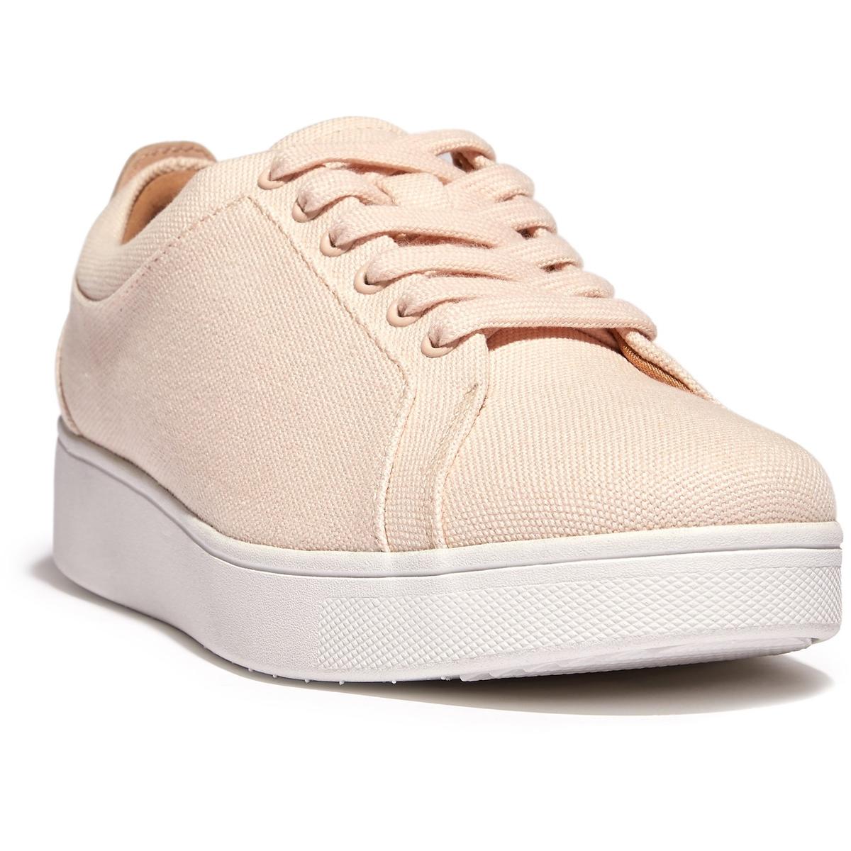 Fitflop Rally Canvas Trainers Rose Foam