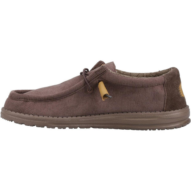 HEYDUDE Wally Corduroy Shoe Chocolate