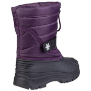 Cotswold Icicle Toggle Lace Snow Boot Purple